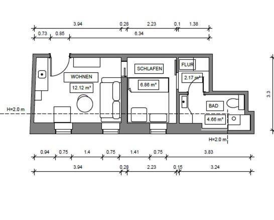 Haus Bielefeld Ferienwohnung 33A Нордерней Экстерьер фото